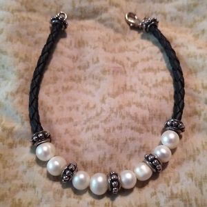 Sterling Silver & Freshwater Pearls Bracelet